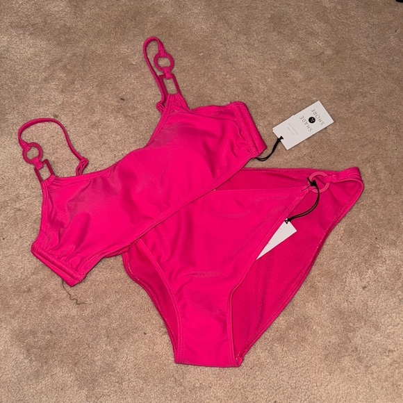 Shade & Shore Pink Bikini Set - Picture 1 of 6